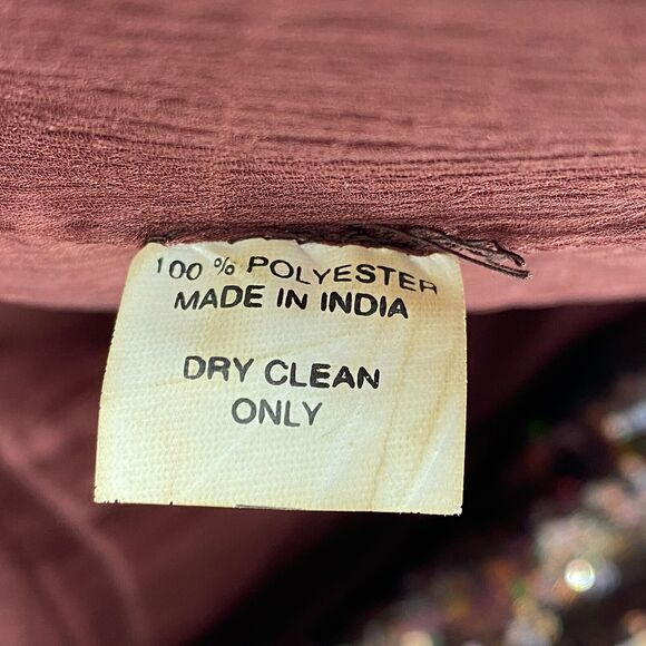 DIABLESS Jacket Womens L Seqiun Embellished Hoodie Coat Full Zip Cinched Brown - Picture 13 of 16